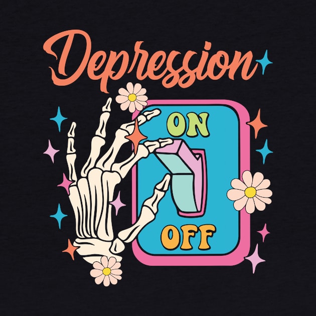 Depression On Funny Switch On Off Mental Health Awareness by ttao4164